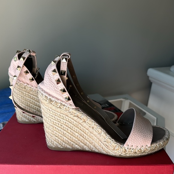 Valentino Rockstud Wedge Sandals - Picture 5 of 8